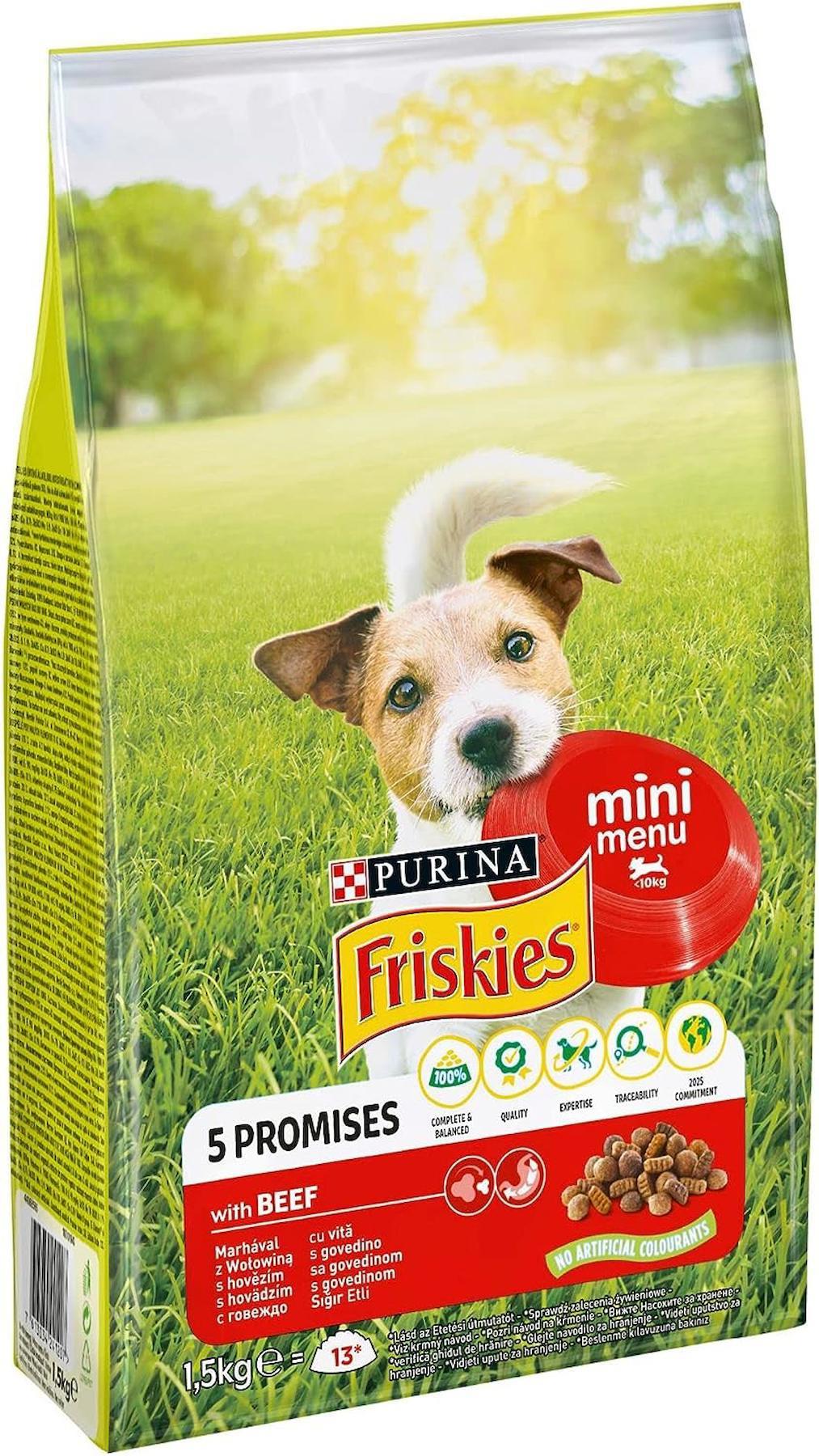 Friskies Etli Mini Menü Yetişkin Köpek Maması 1500 G