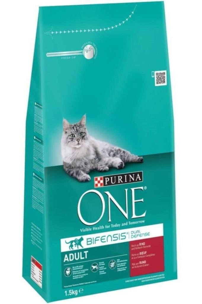 Purina ONE Bifensis Yetişkin Kediler için Sığır Etli Tam Kuru Kedi Maması 1.5kg