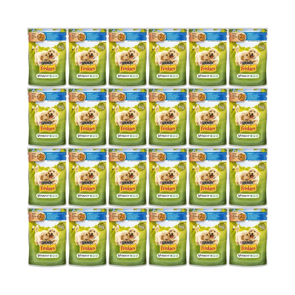 Friskies Tavuklu ve Havuçlu Pouch Konserve Yavru Köpek Maması 100 Gr X 24 Adet