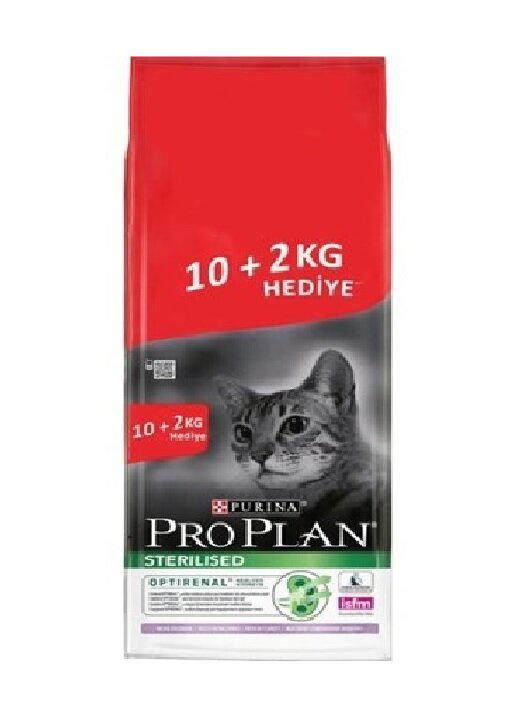 Pro Plan Kısırlaştırılmış Hindili Kuru Kedi Maması 10 + 2 kg