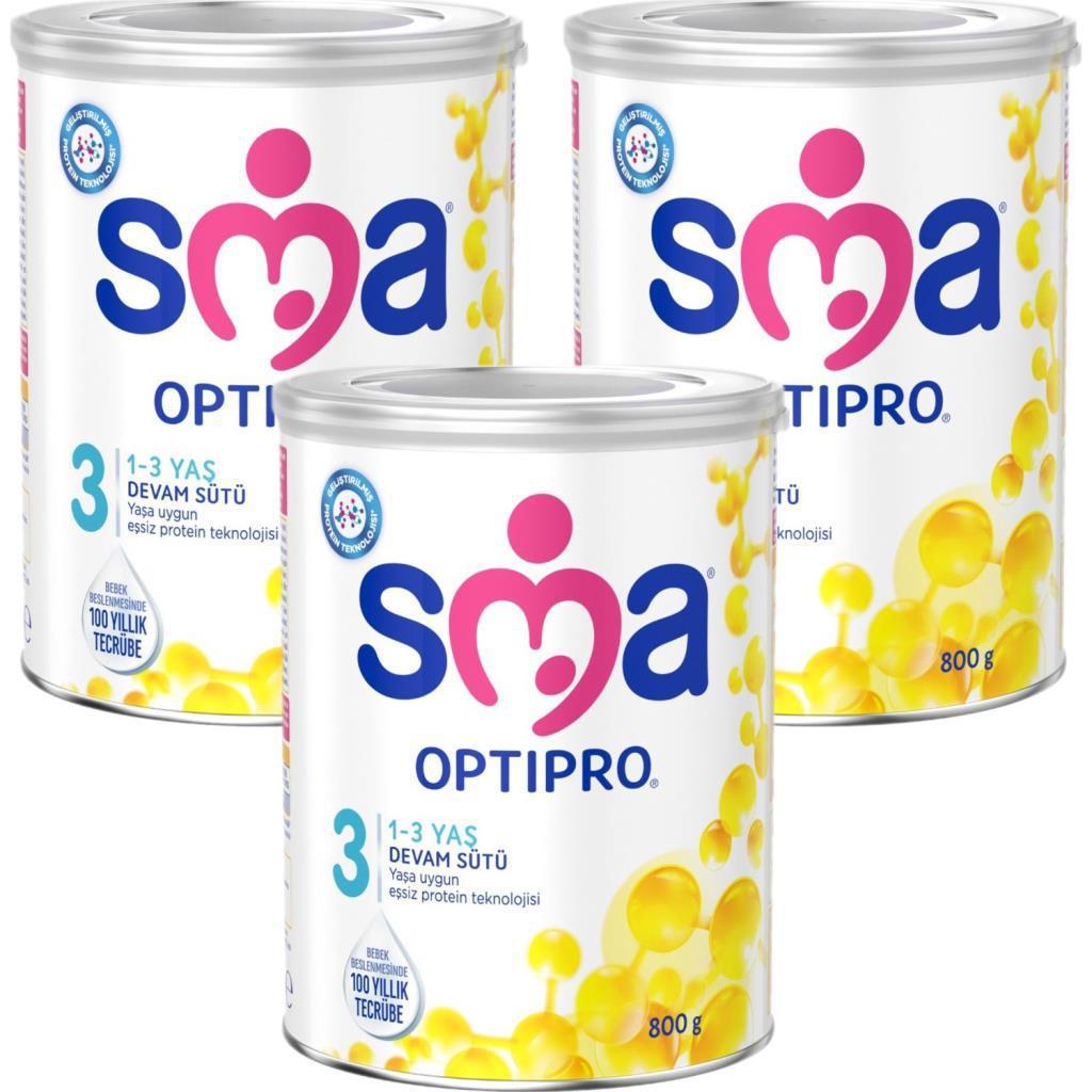 SMA Optipro 3 Prebiyotik Devam Sütü 3 x 800 gr