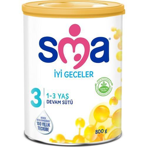 SMA İyi Geceler 3 1-3 Yaş Devam Sütü 800 gr