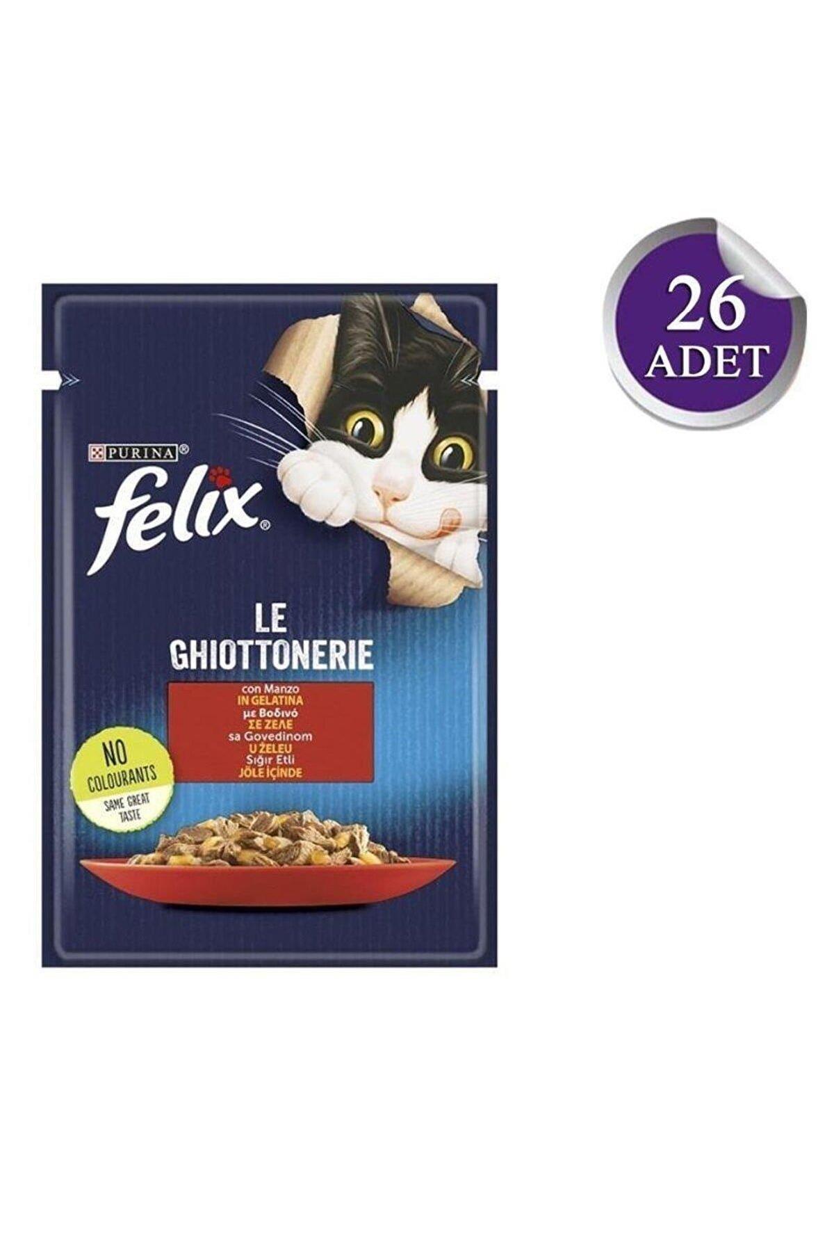 Felix Sığır Etli Konserve Kedi Maması 85 Gr x 26 Adet