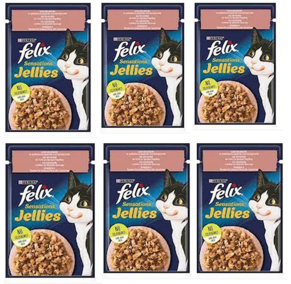 Felix Çifte Lezzet Somon ve Karidesli Konserve Kedi Maması 85 Gr x 6 adet