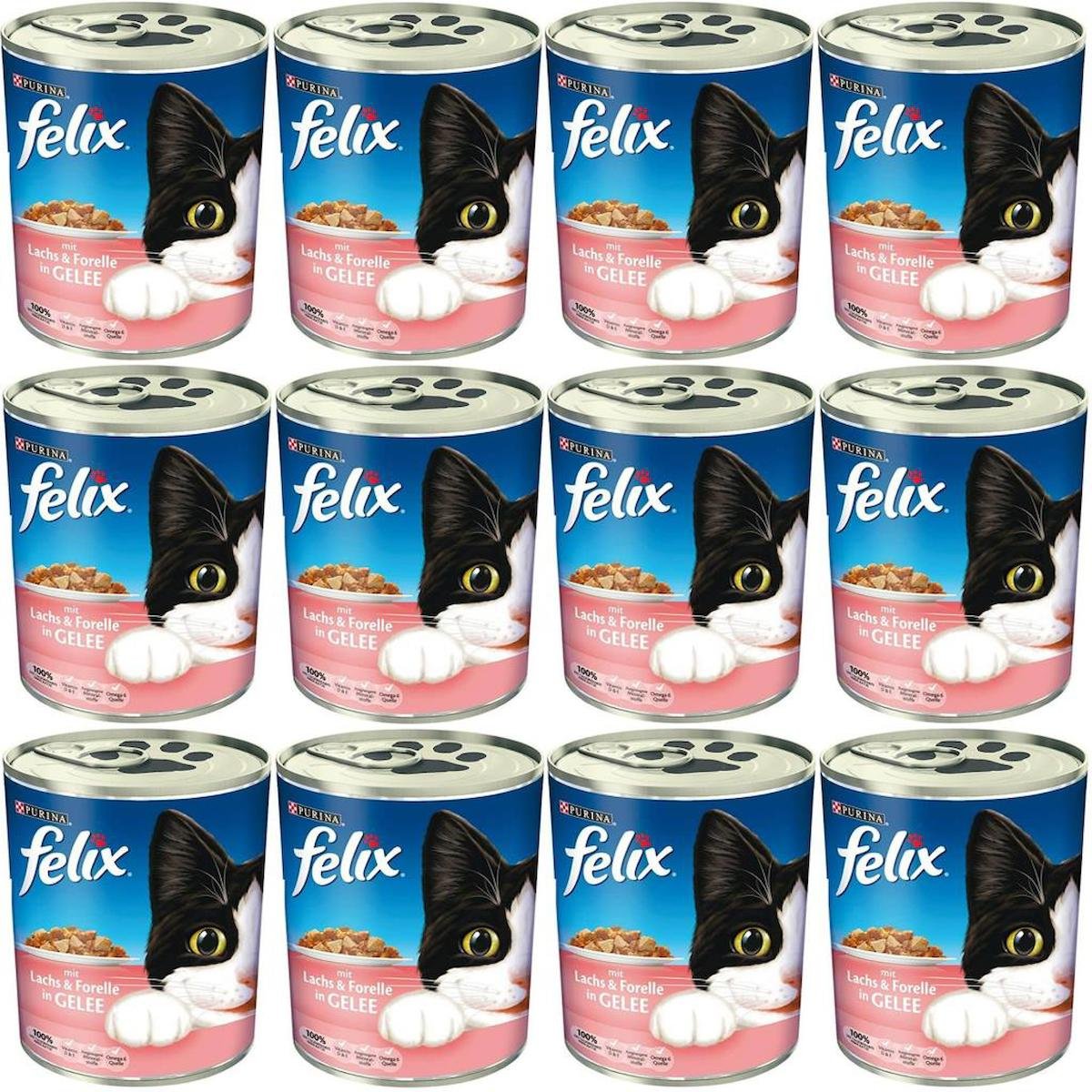 Felix Somon -Alabalıklı Kedi Konservesi 400 Gr*12 Adet