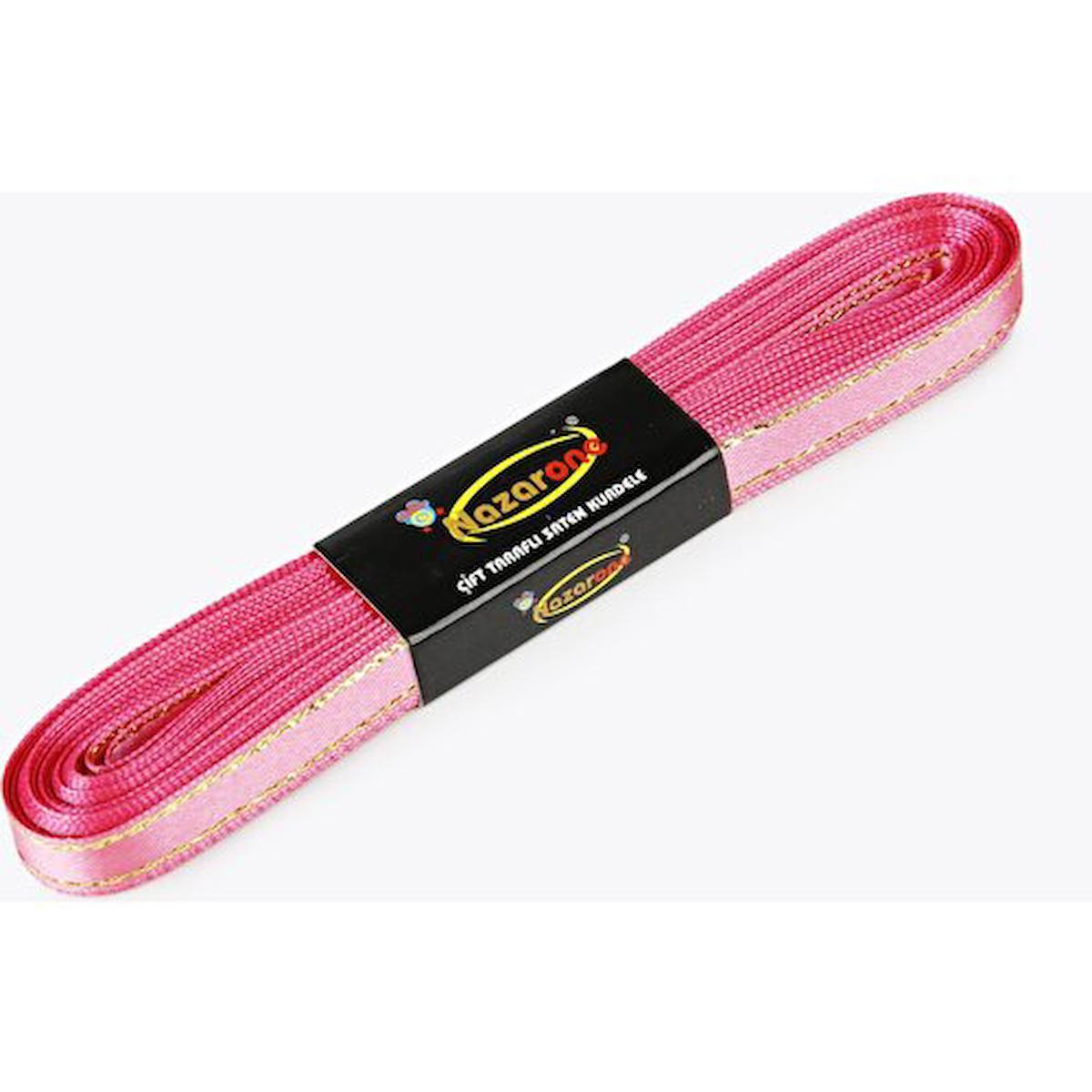 Nazarone Saten Simli Kurdele 1CM-10MT-PEMBE(503)