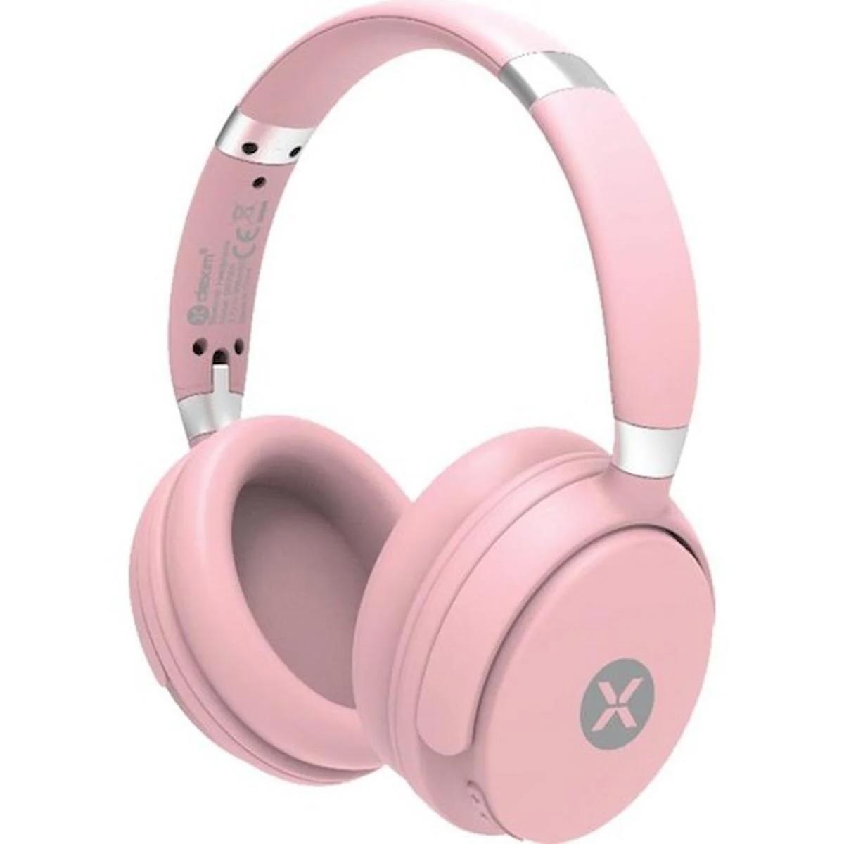 Dexim SC-301 Bluetooth 5.3 Kablosuz Kafaüstü Kulaklık Pembe/Gümüş DBT004-P