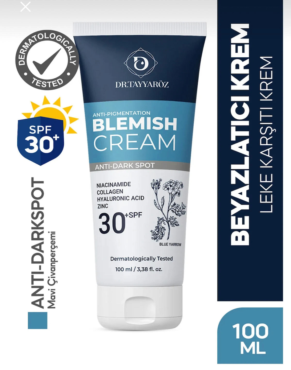 Cilt Beyazlatıcı Leke Kremi 30+Spf