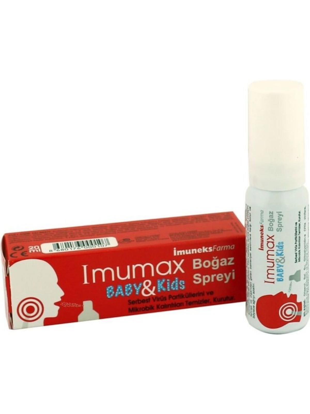 Imuneks Imumax Baby & Kids Boğaz Spreyi 20 Ml