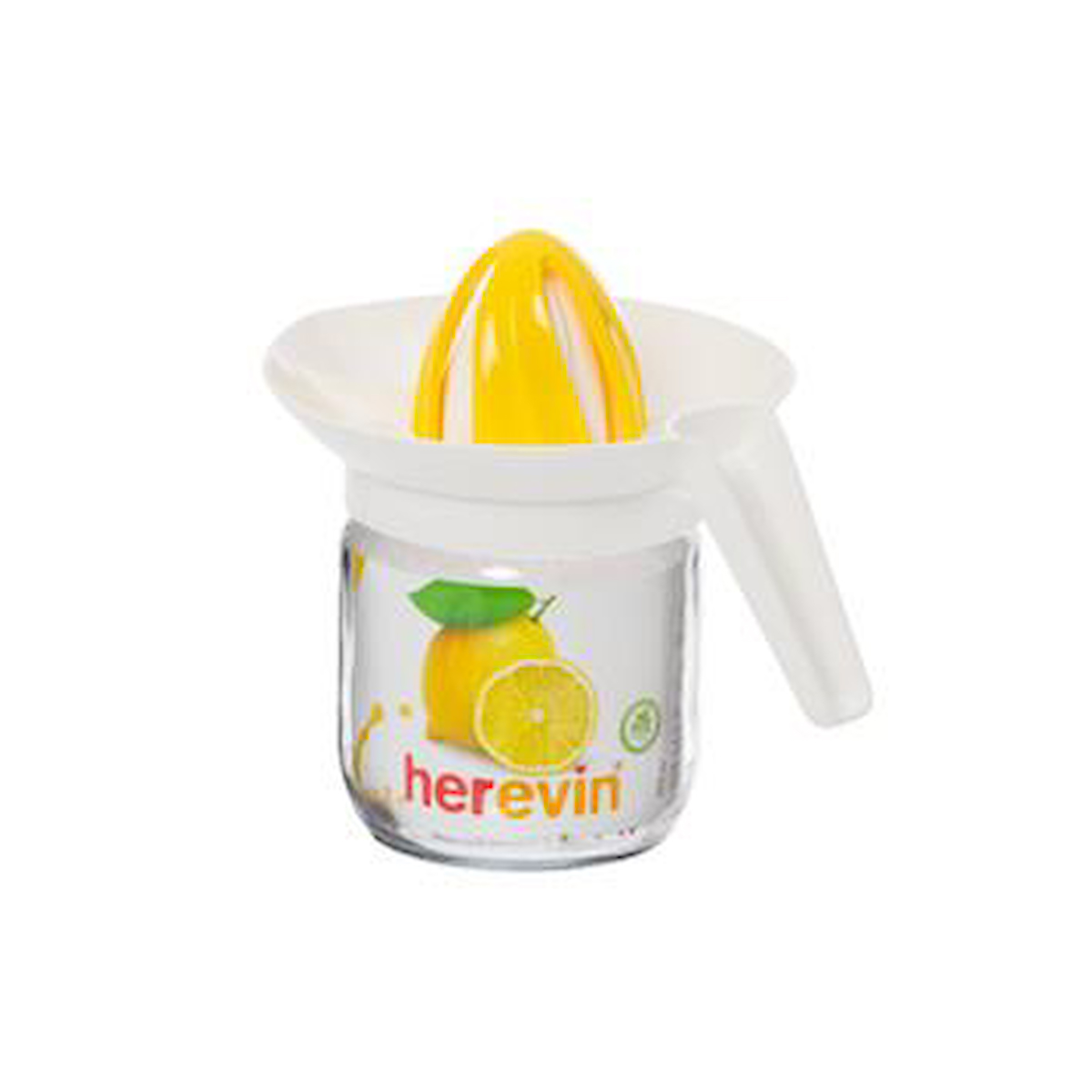 Herevin 425 cc Kulplu Sarı Kapaklı Limon ve Portakal Sıcakağı