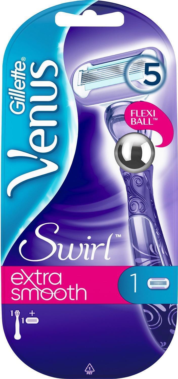 Gillette Venus Swirl Extra Smooth Kadın Tıraş Makinesi Yedekli