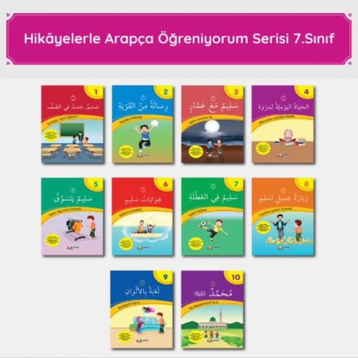 Hikayelerle Arapça Öğreniyorum  Serisi - 7. Sınıf Arapça Hikâye Seti