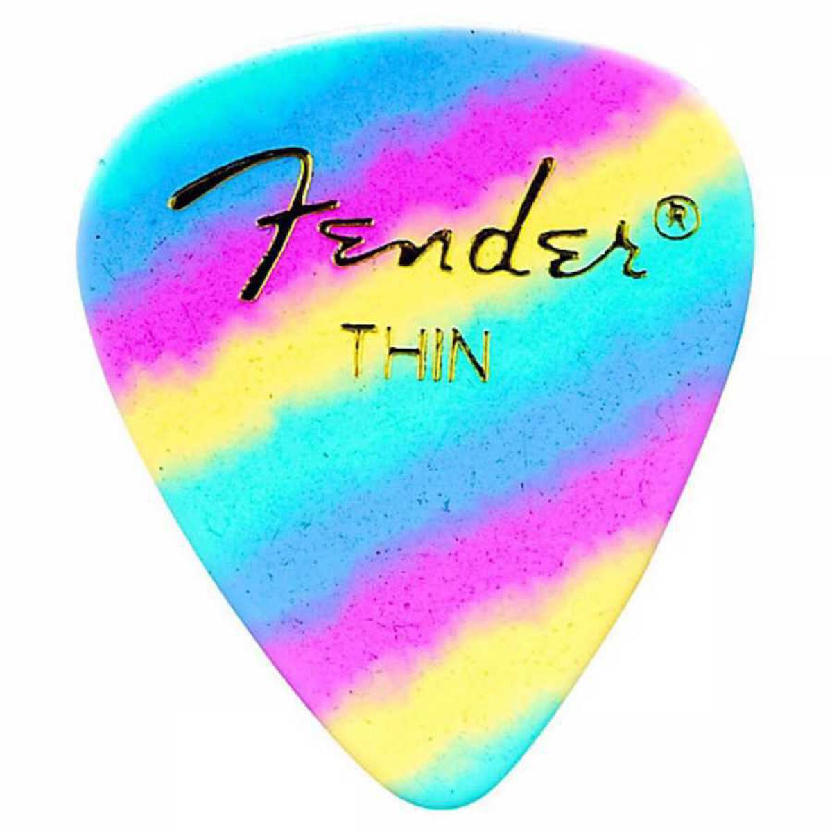 Fender 351 Thin Rainbow 1 Adet Gitar Penası Count