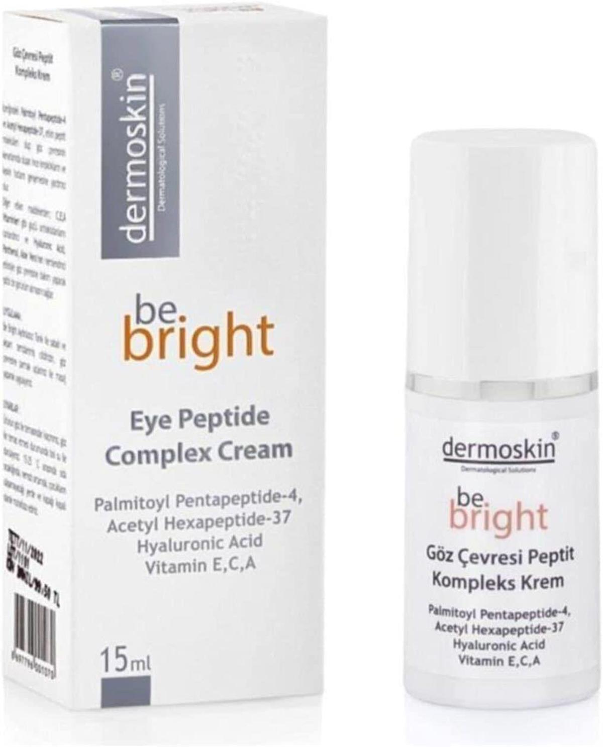 Dermoskin Be Bright Göz Çevresi Peptit 15 ml Kompleks Krem