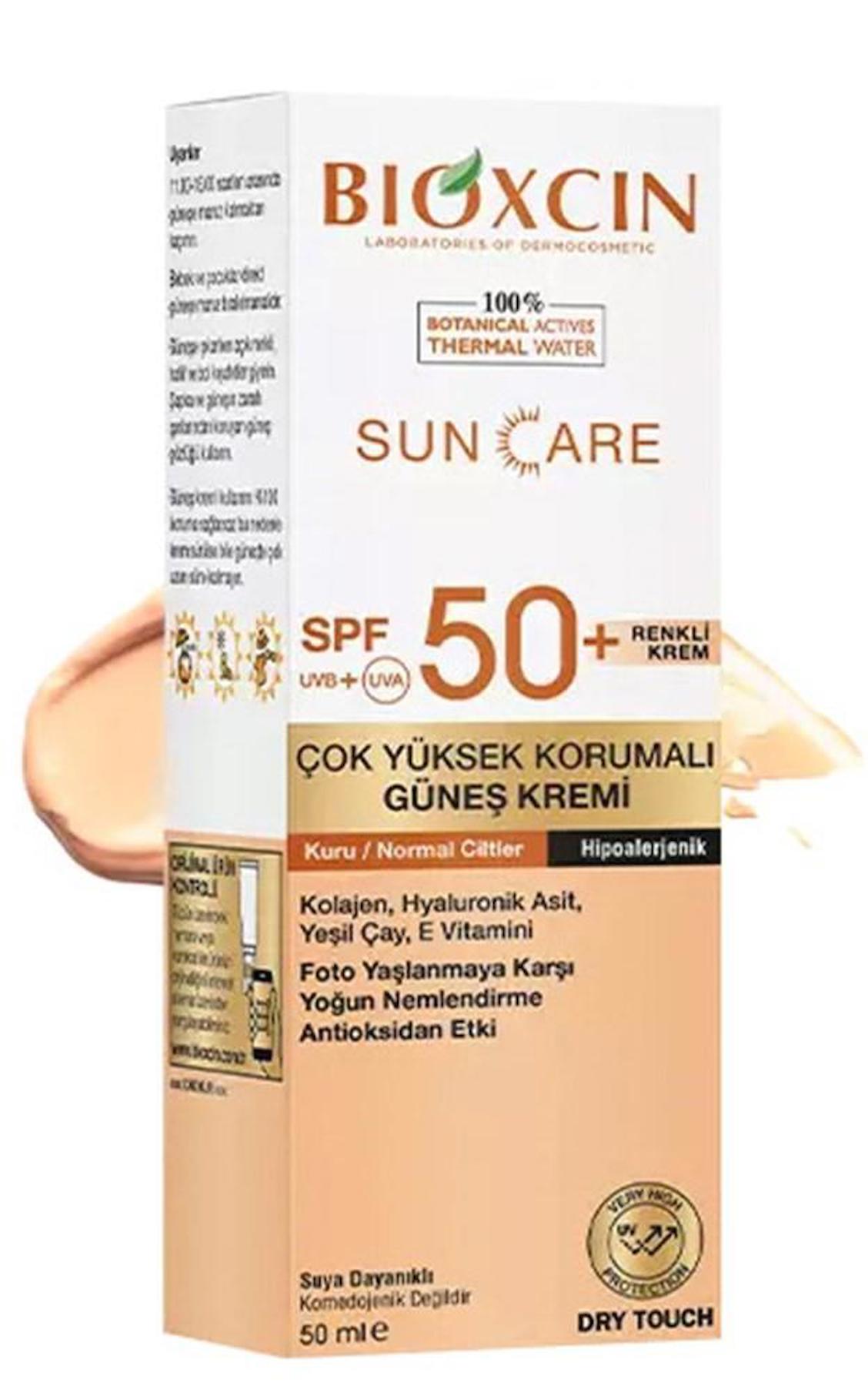 Bioxcin Sun Care Kuru Ciltler İçin Spf 50+ 50 ml Renkli Güneş Kremi (bxc101)