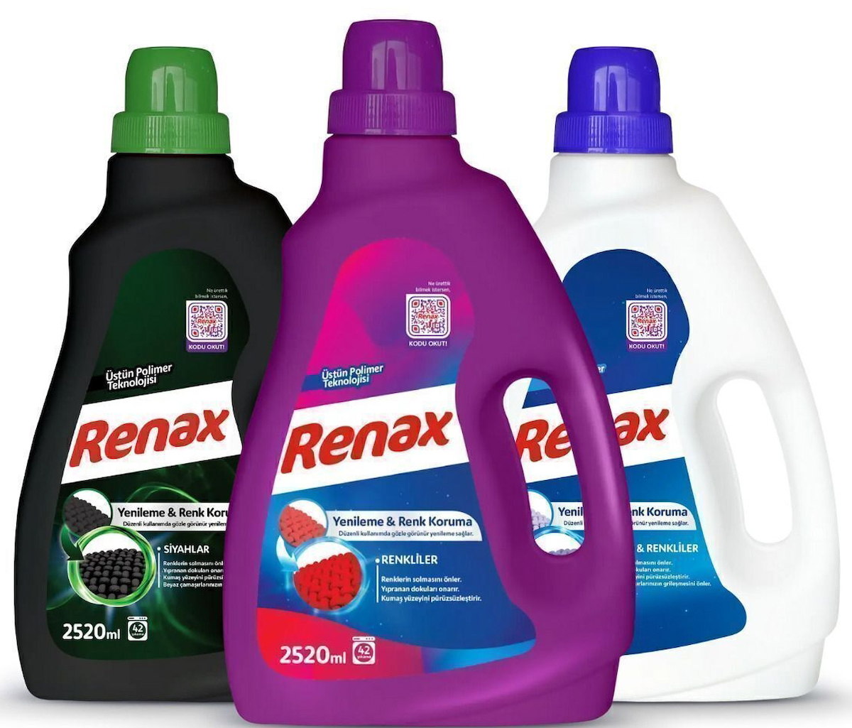 Renax Sıvı Çamaşır Deterjanı 2520 ml 3 lü Paket