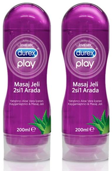 Durex Play Masaj Jeli ve Kayganlaştırıcı Aloe Veralı 200 Ml x 2 Adet