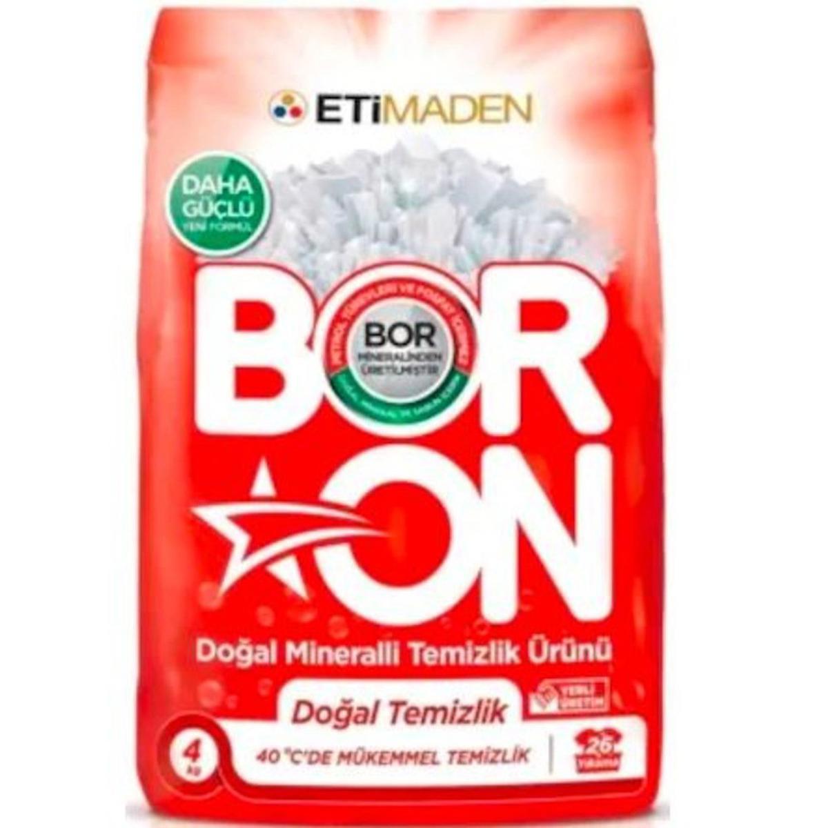 Boron Doğal Mineralli Temizlik Ürünü Beyazlar İçin 4 Kg x 3 Adet