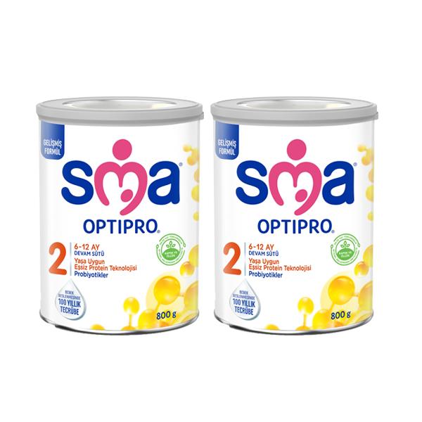 SMA 2 Optipro Probiyotik Devam Sütü 800 gr x 2 Adet