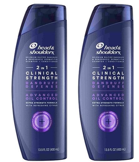 Head & Shoulders Clinical Strength Kepekli Saçlar İçin Kepek Önleyici 2'si 1 Arada Şampuan 2x400 ml