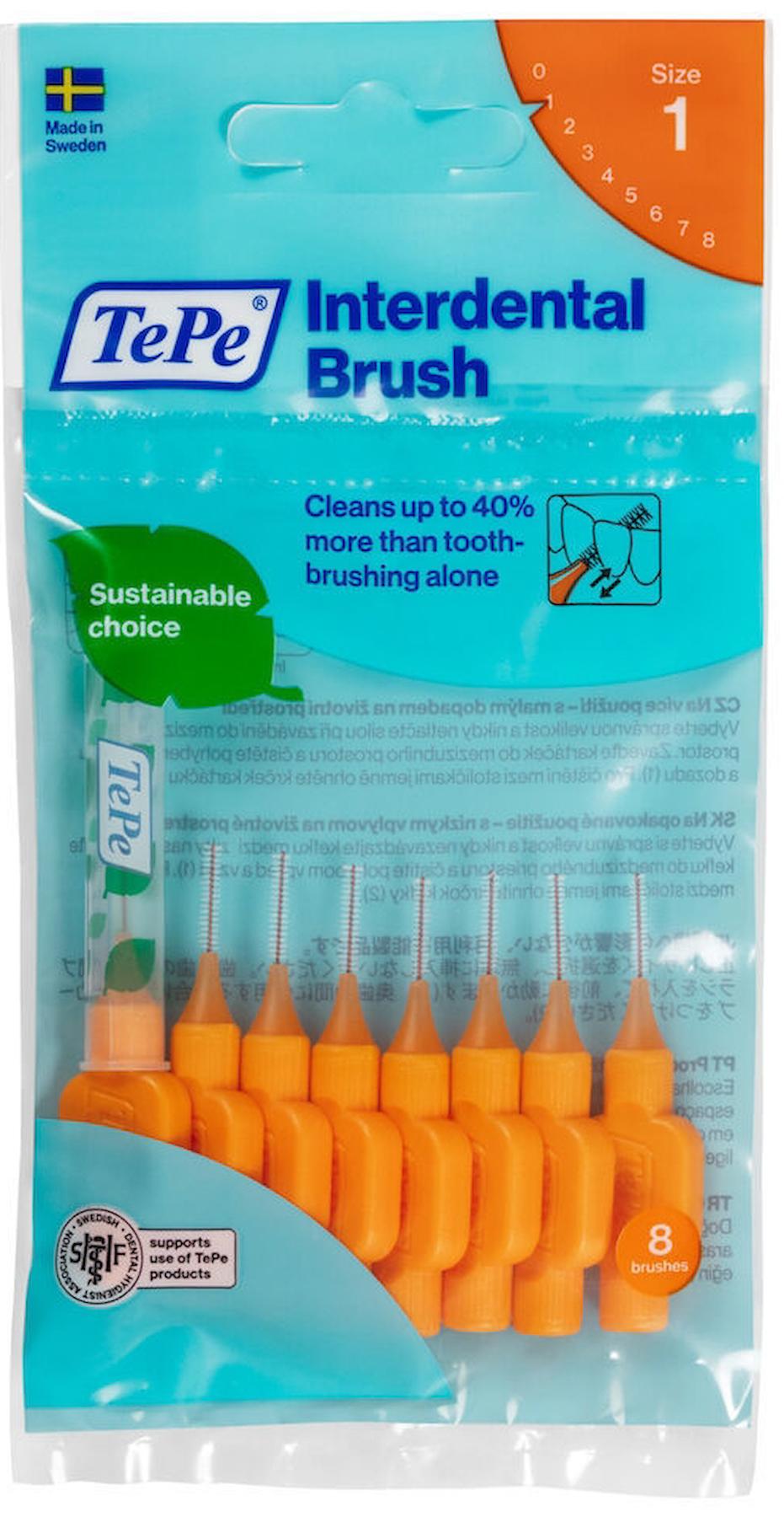 Tepe İnterdental Brush Arayüz Fırçası Turuncu 0.45 mm 8 li