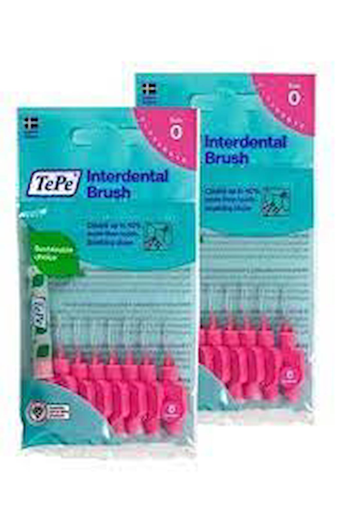 Tepe Interdental Brush Arayüz Fırçası Pembe 0.4 mm 8 li x 2 Adet