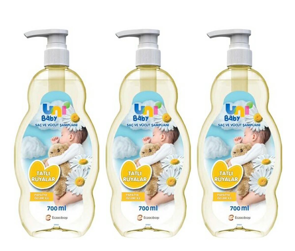 Uni Baby Tatlı Rüyalar Şampuanı 700 ml x 3 Adet