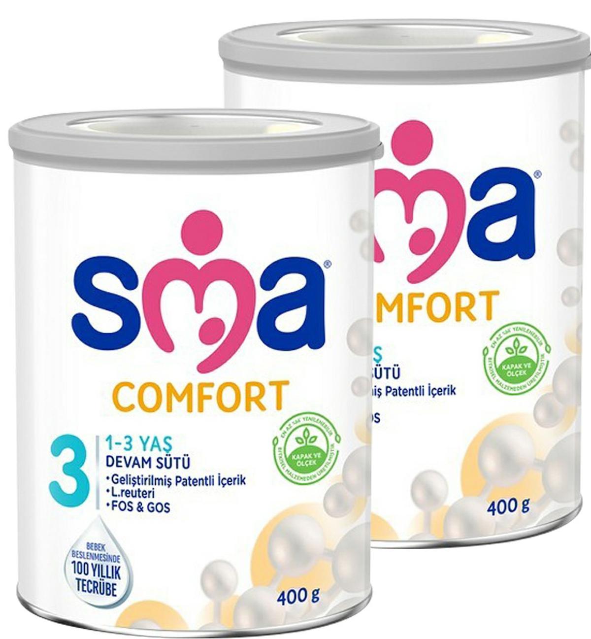 SMA Comfort 3 Prebiyotik Devam Sütü 2 x 400 gr