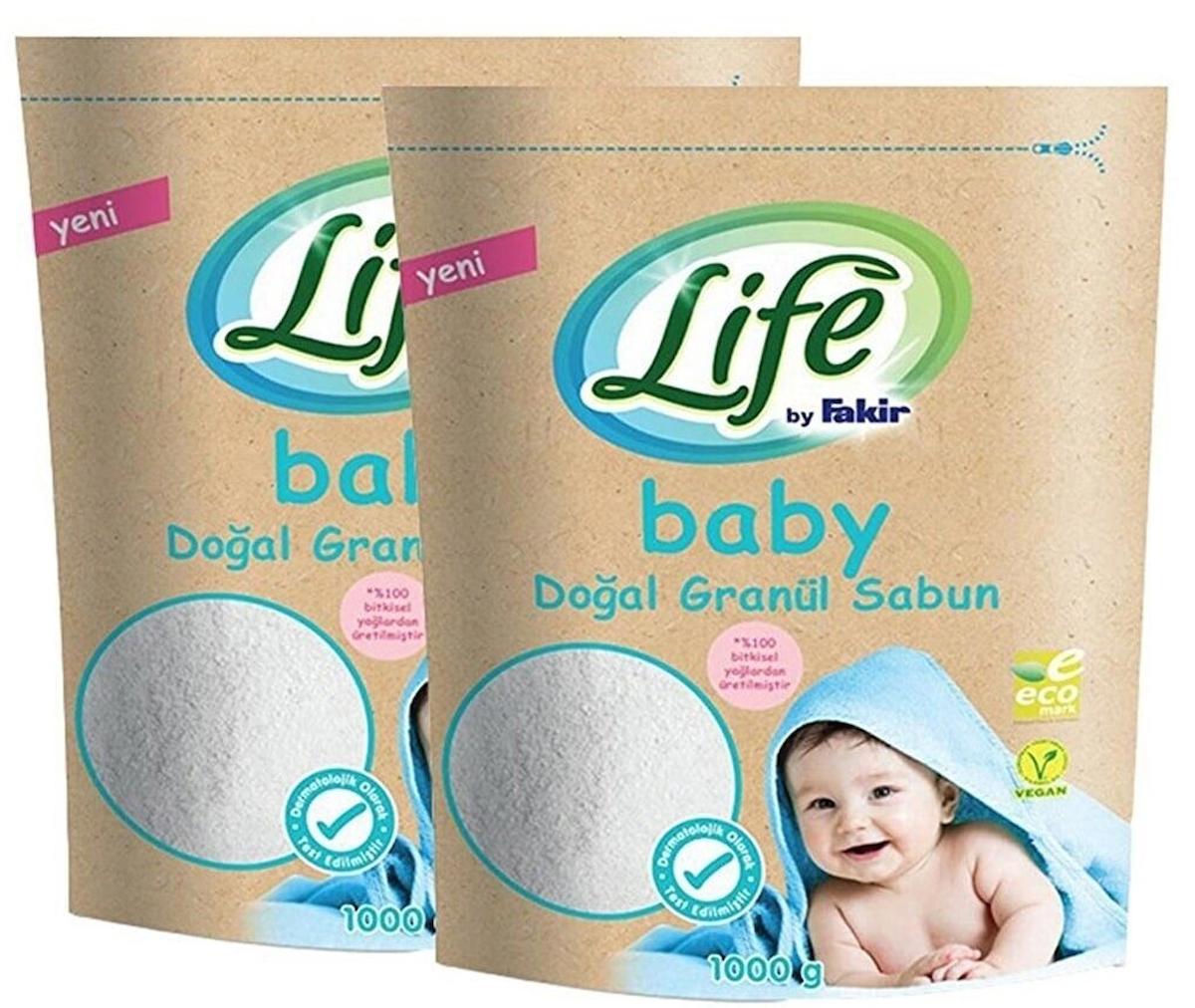 Life By Fakir Doğal Bebek Granül Toz Sabun 1 kg x 2 Adet