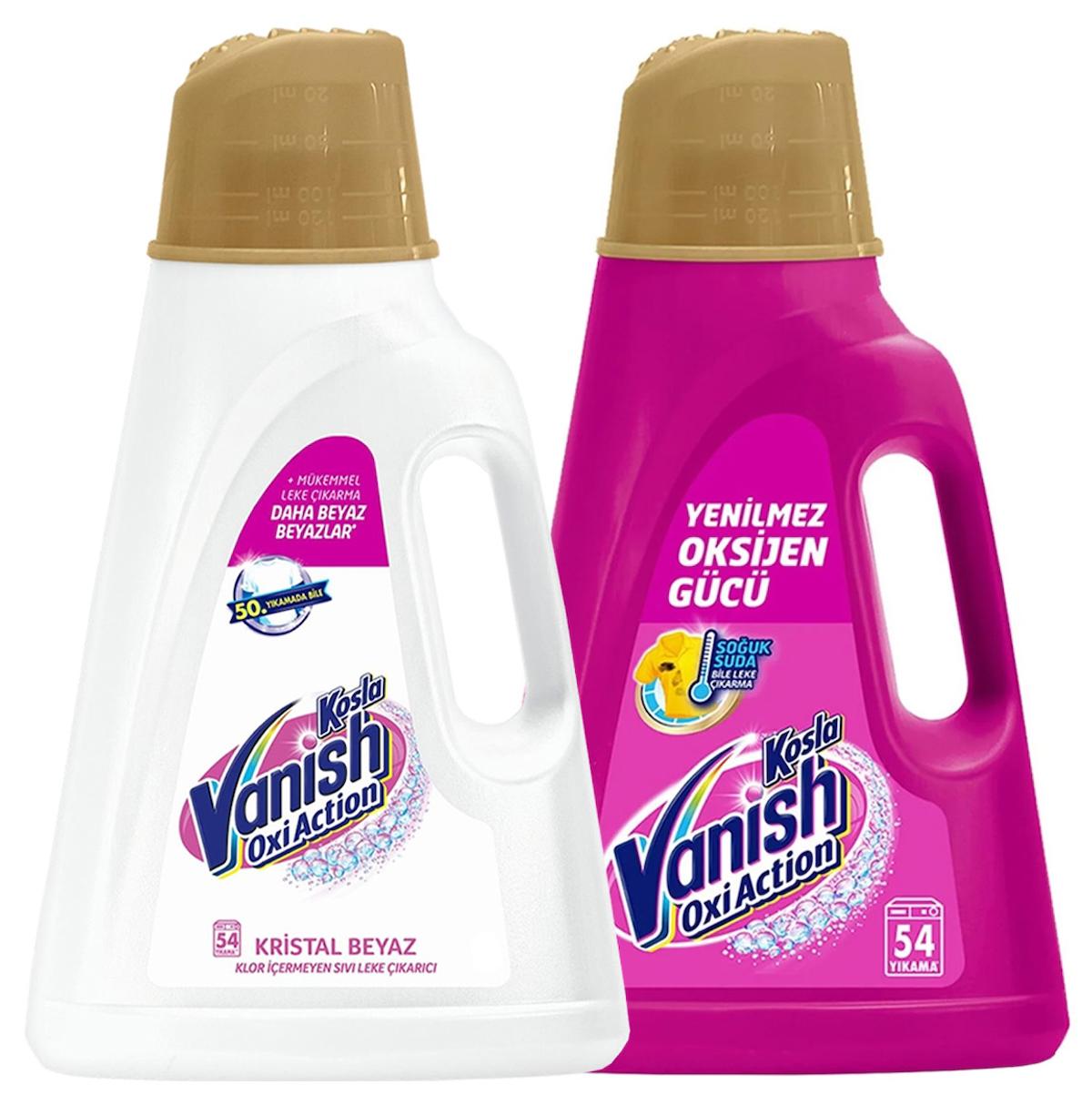 Vanish Kosla Sıvı Leke Çıkarıcı Beyazlar ve Renkliler 2,7 lt x 2 Adet