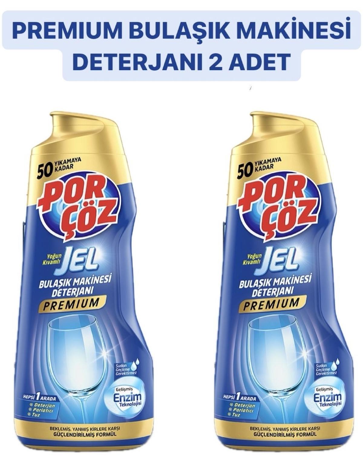 Porçöz Bulaşık Makinası Deterjanı Jel 900 ml x 2 Adet