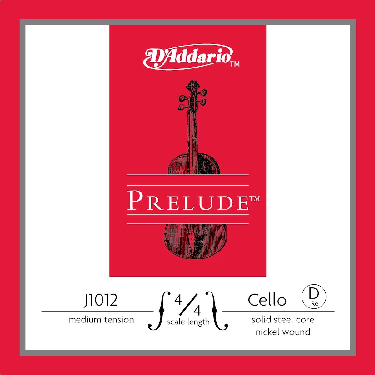 Daddarıo J1012 4/4m Cello Tek Tel, Prelude, D-re, 4/4 Scale, Medıum Te