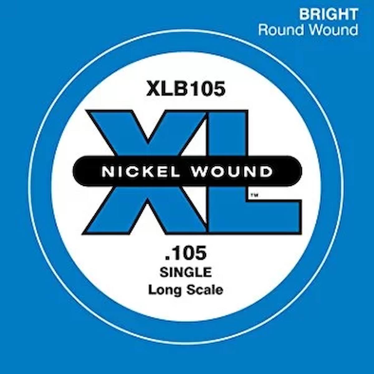 Daddarıo Xlb105 Bas Gitar Tek Tel, (mi), Xl Nıckel Wound, 0.105 Ga