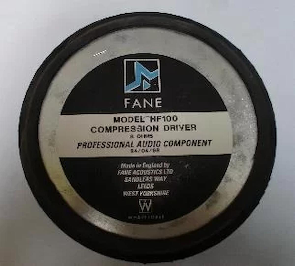 Fane Hf 100 8 Ohms Dıaphragm/ Membrane