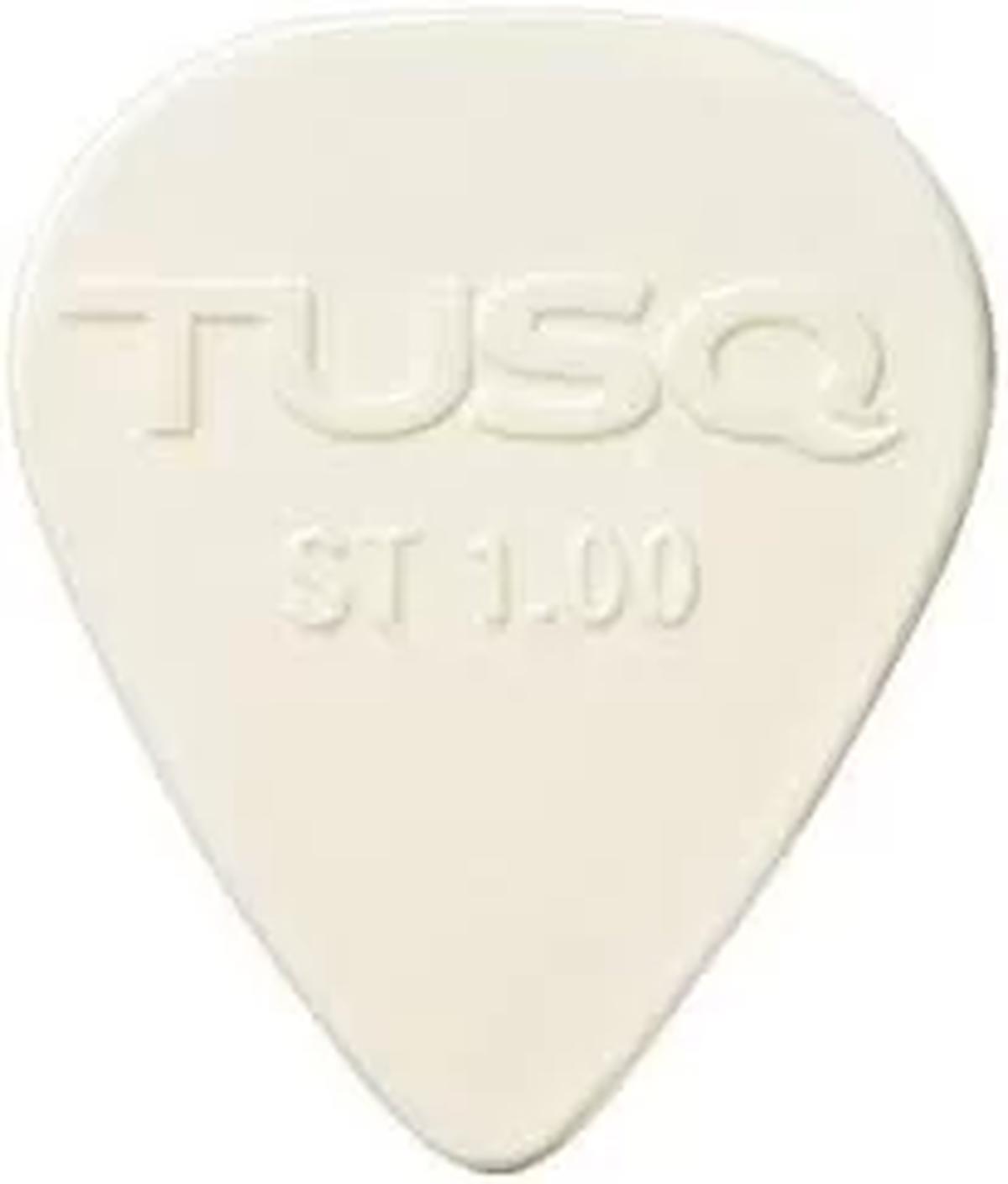 Graphtech PQp-0100-w6 TusQ Pick 1.00mm White 6 Pack Bright Tone (pena)