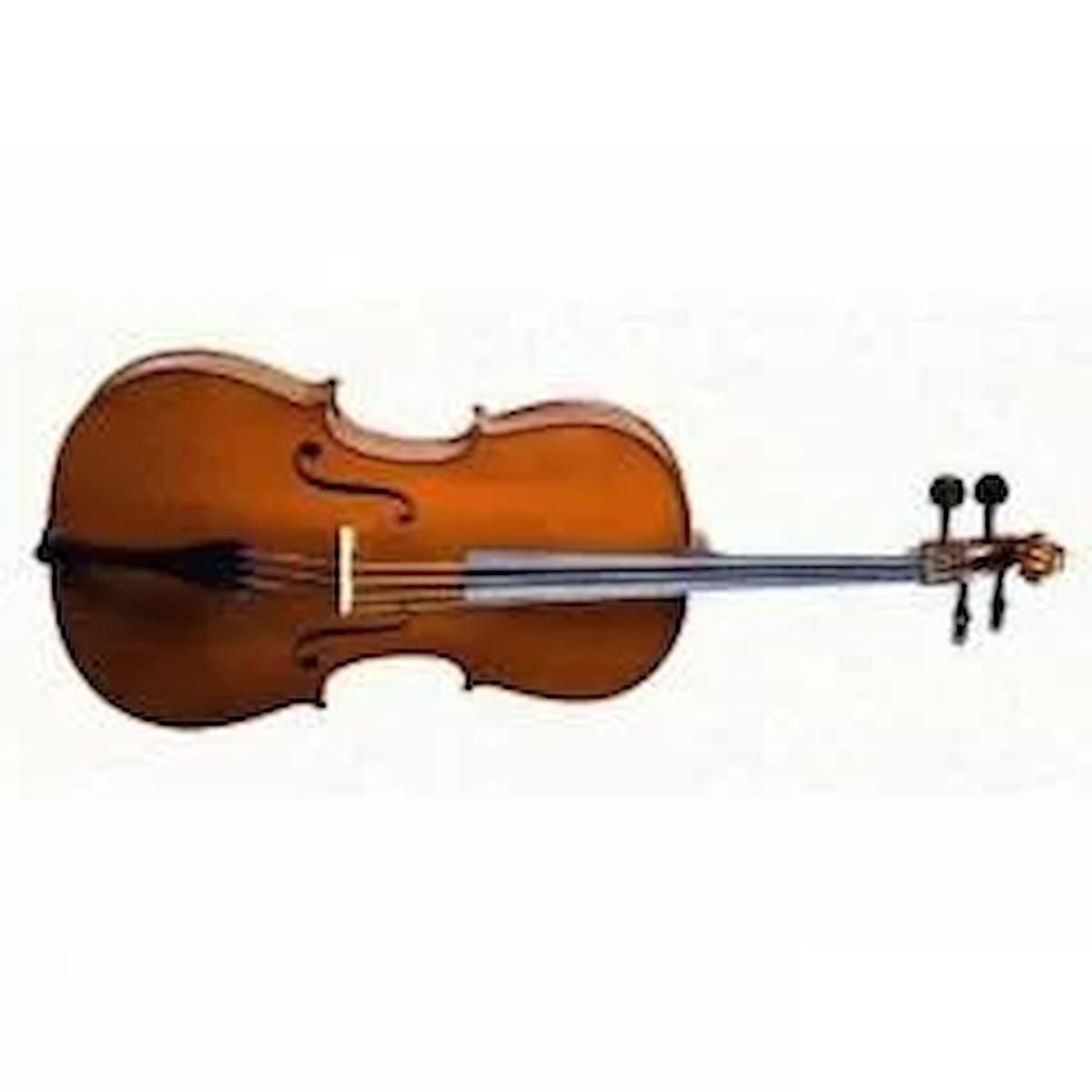 Valencıa Ce160f34 Cello 3/4 Scale +kılıf+yay, Karartılmış Akçaağaç B