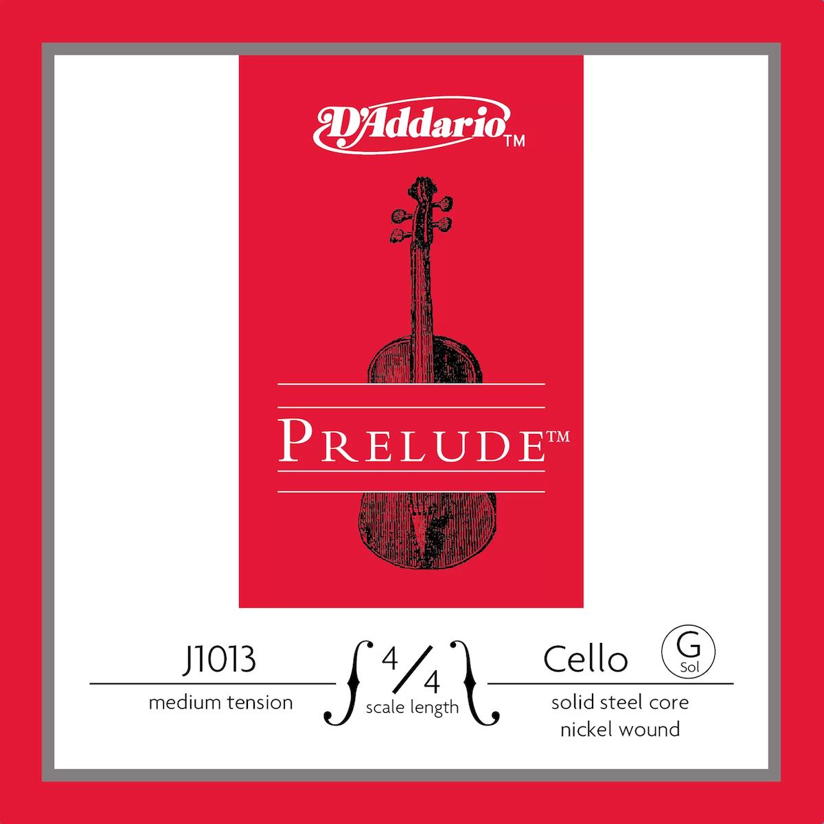 Daddarıo J1013 4/4m Cello Tek Tel, Prelude, G-sol, 4/4 Scale, Medıum T