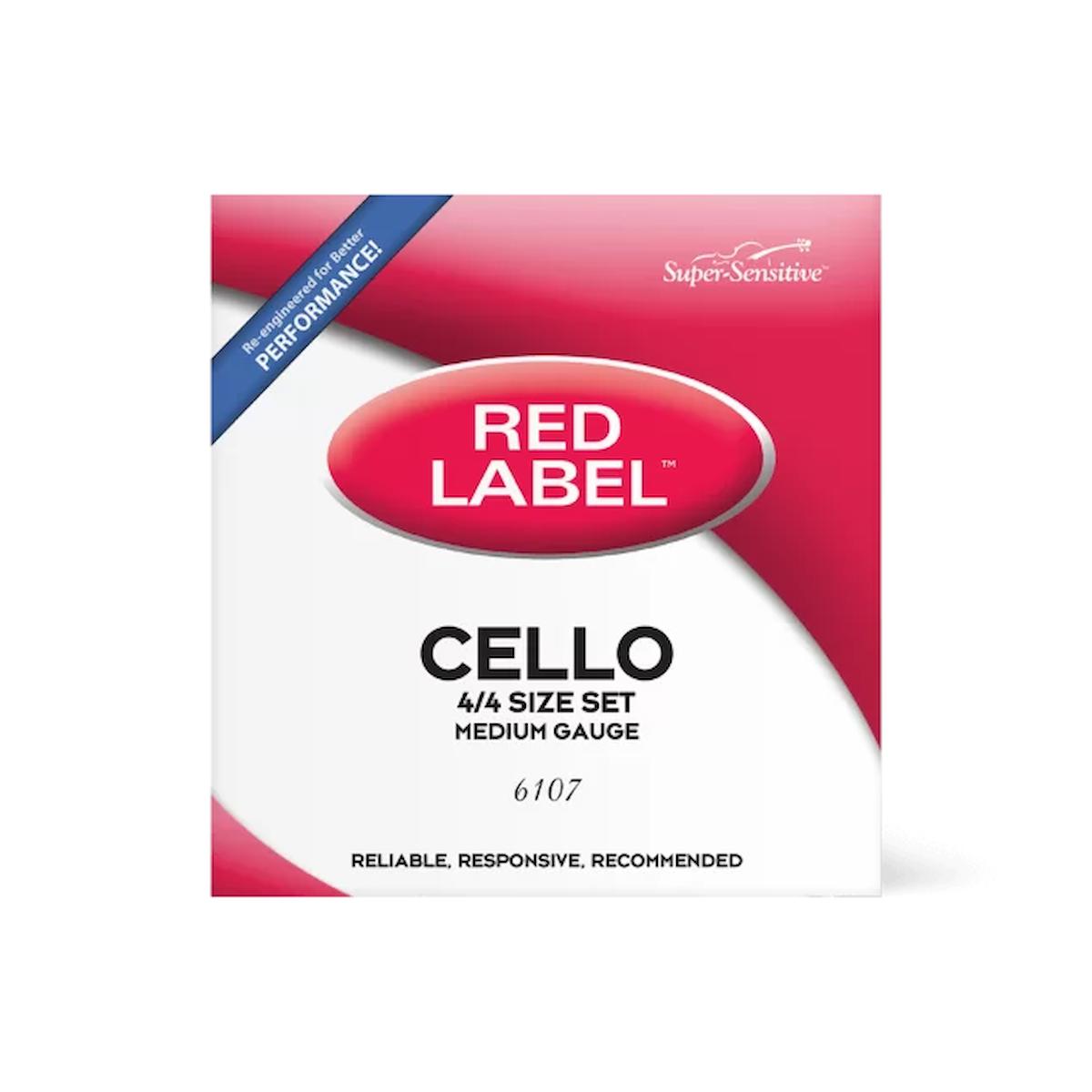 Daddarıo 6107 Cello Tel Seti, Red Label, 4/4, Medıum Tensıon