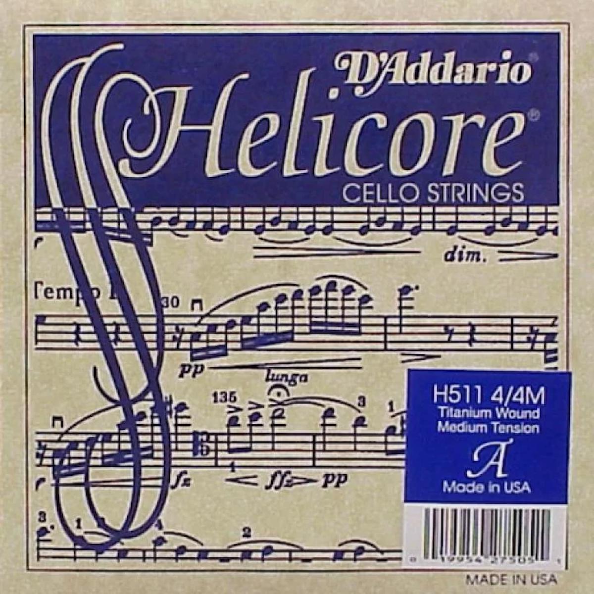 Daddarıo H511 Cello Tek Tel, Helıcore, A-la, Long Scale, Medıum