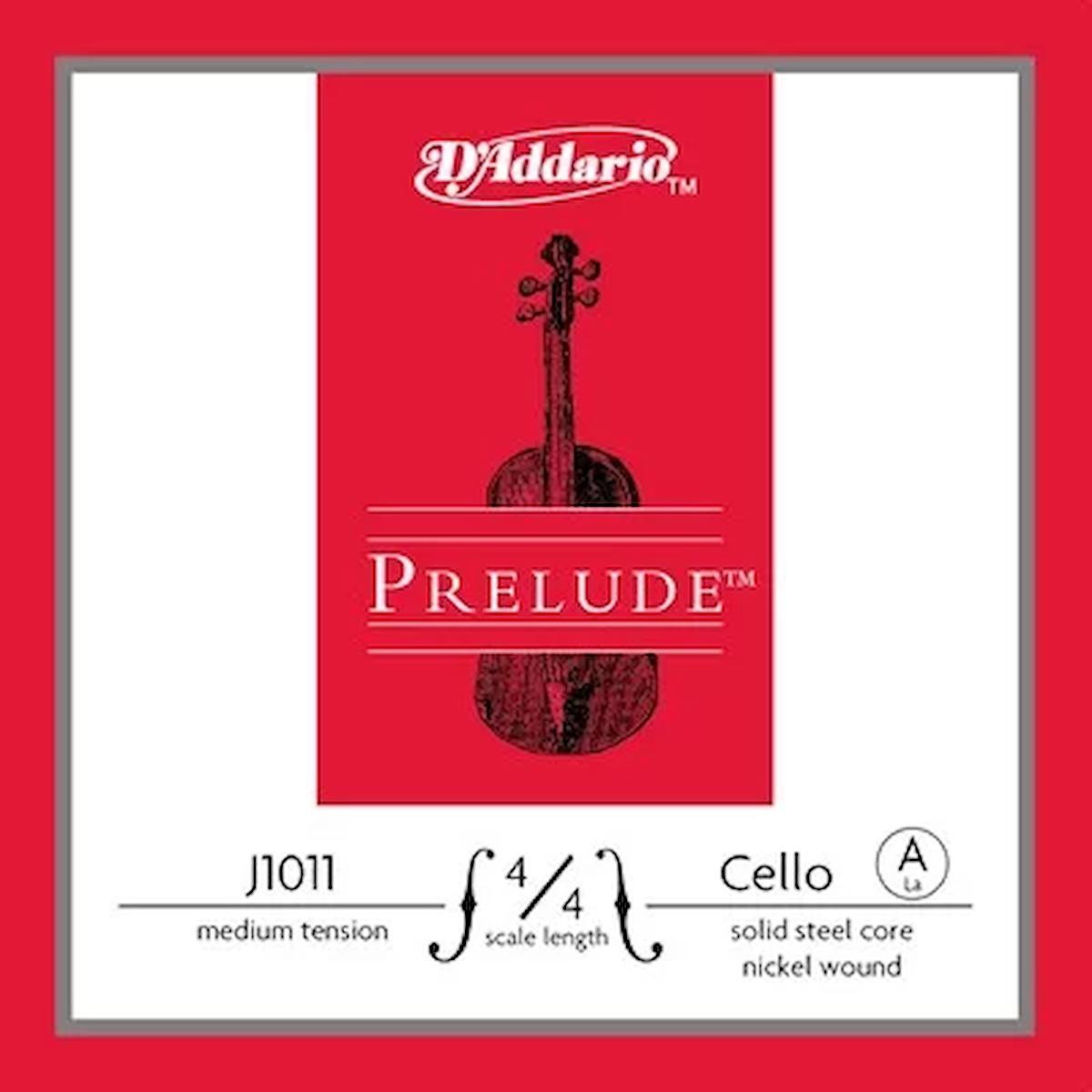 Daddarıo J1011 Cello Tek Tel, Prelude, A-la, 4/4 Scale, Medıum Te