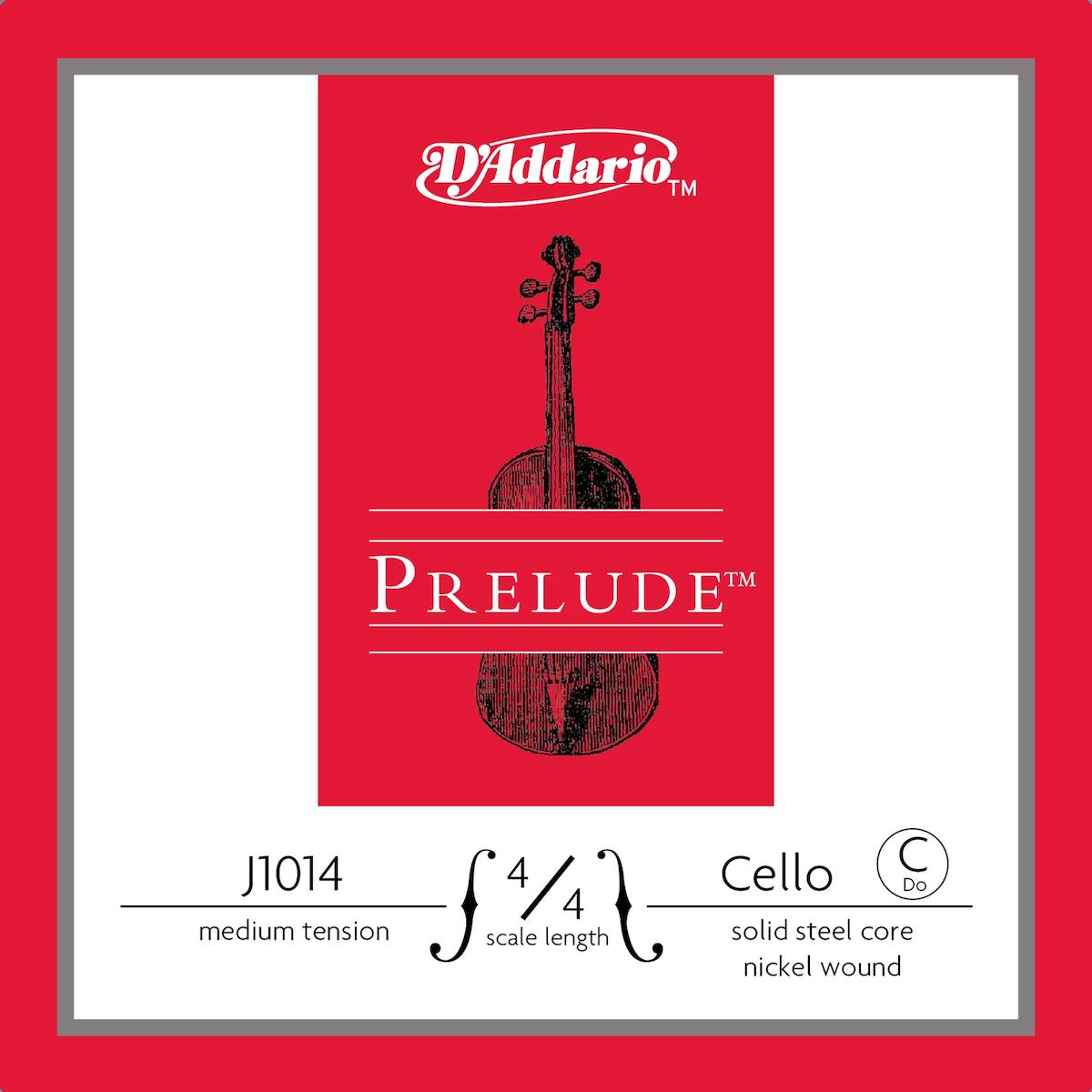 Daddarıo J1014 4/4m Cello Tek Tel, Prelude, C-do, 4/4 Scale, Medıum Te