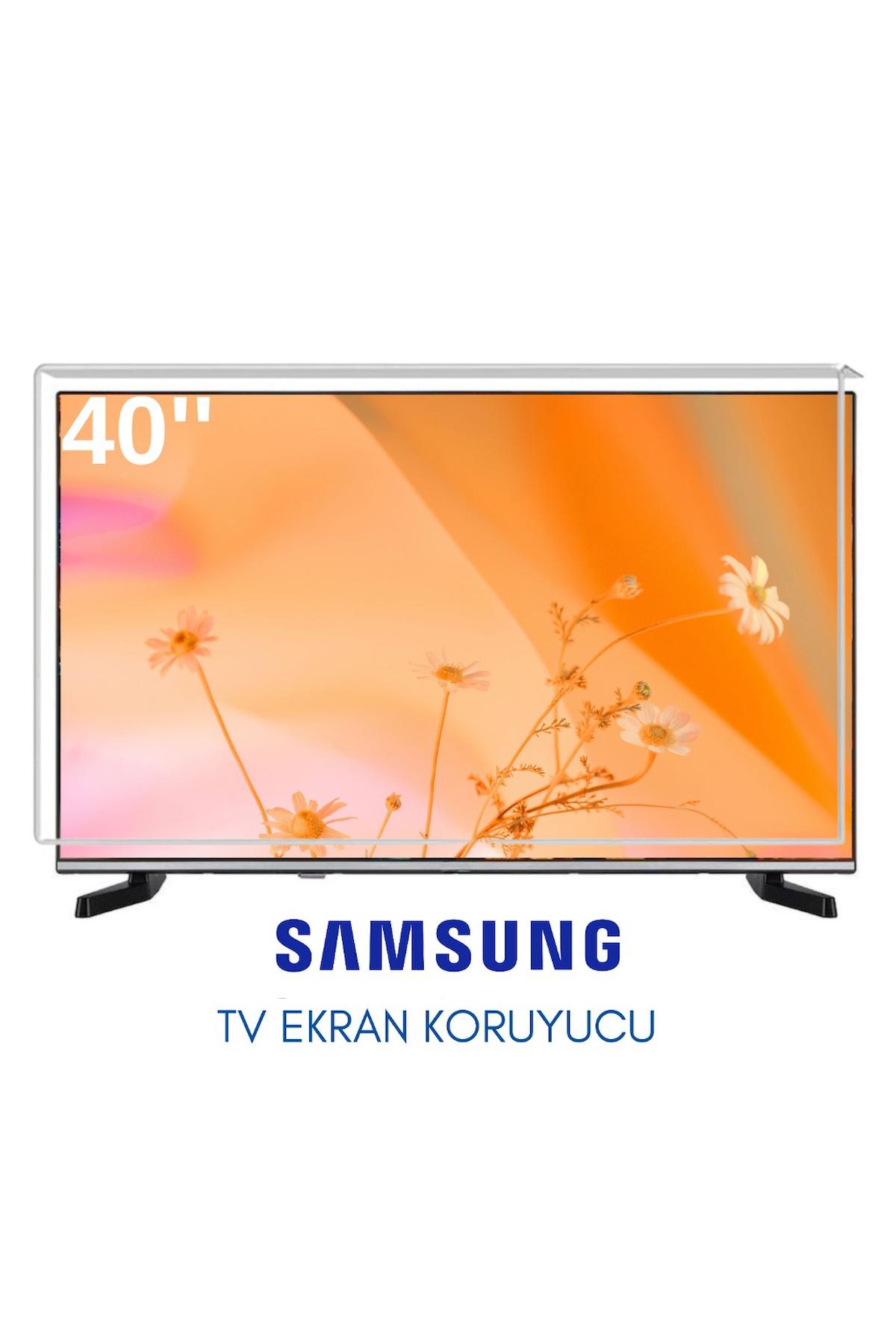 Technozi Samsung Uyumlu 40" inç 140 Ekran Tv Koruyucu Kırılmaz Paneli