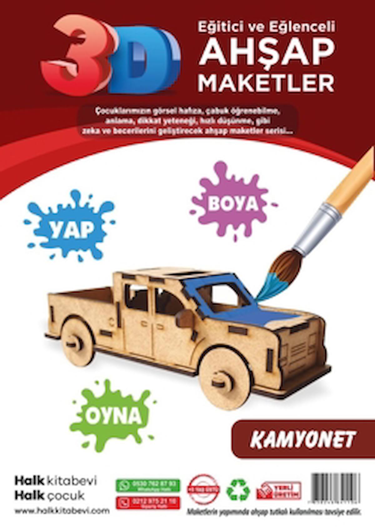 Kamyonet Ahşap Maket