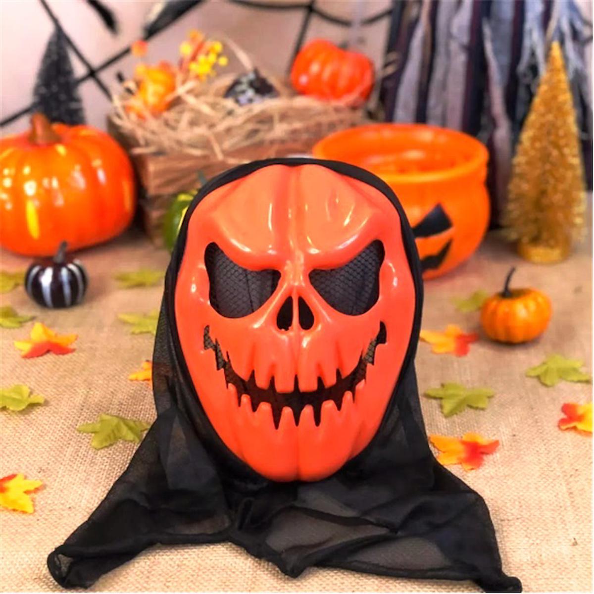 VIP PUMPKIN HALLOWEEN PUMPKIN MASK VIP CADILAR BAYRAMI BAL KABAĞI KORKU MASKESİ BAL KABAĞI MASKESİ