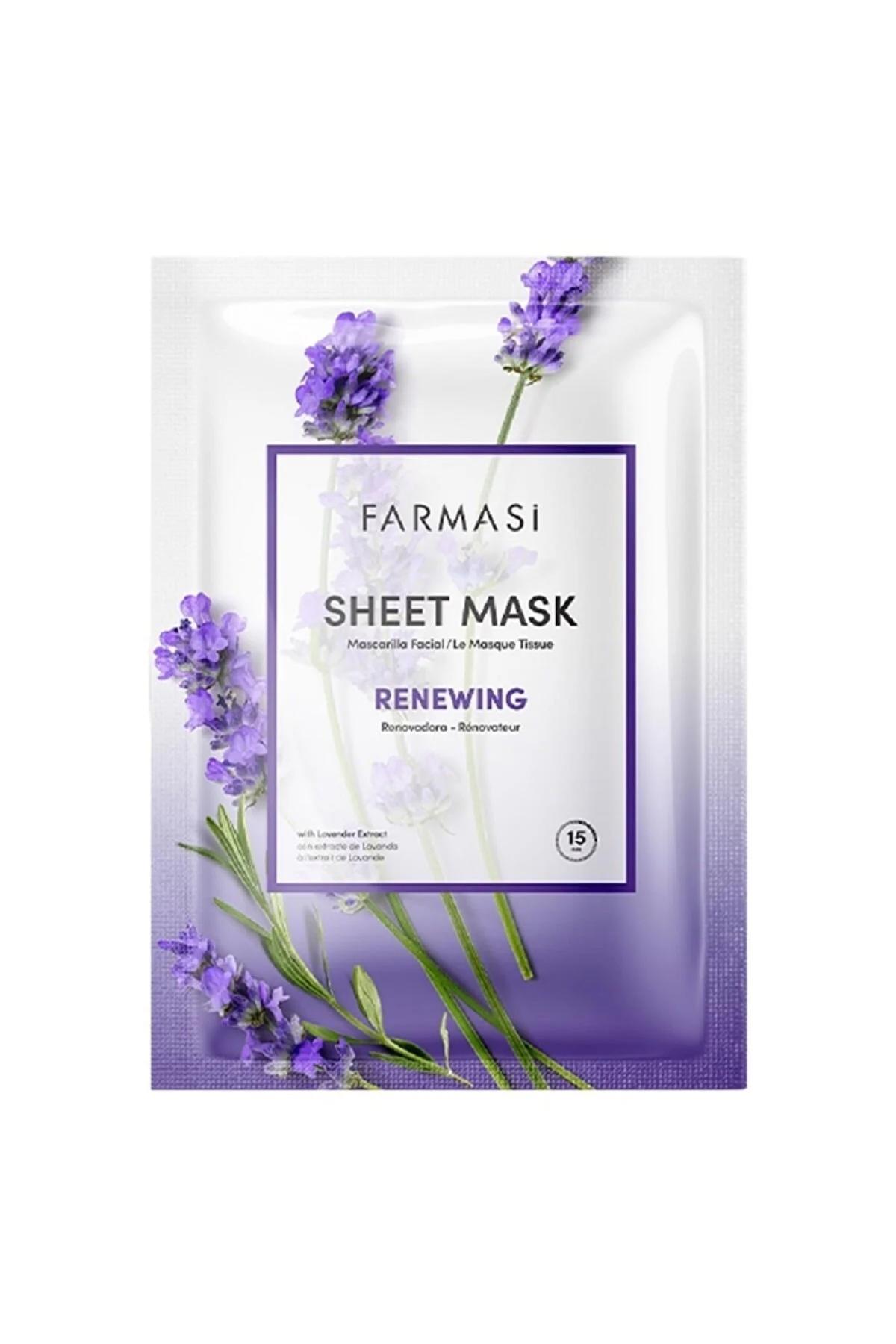 farmasi lavantalı kağıt maske