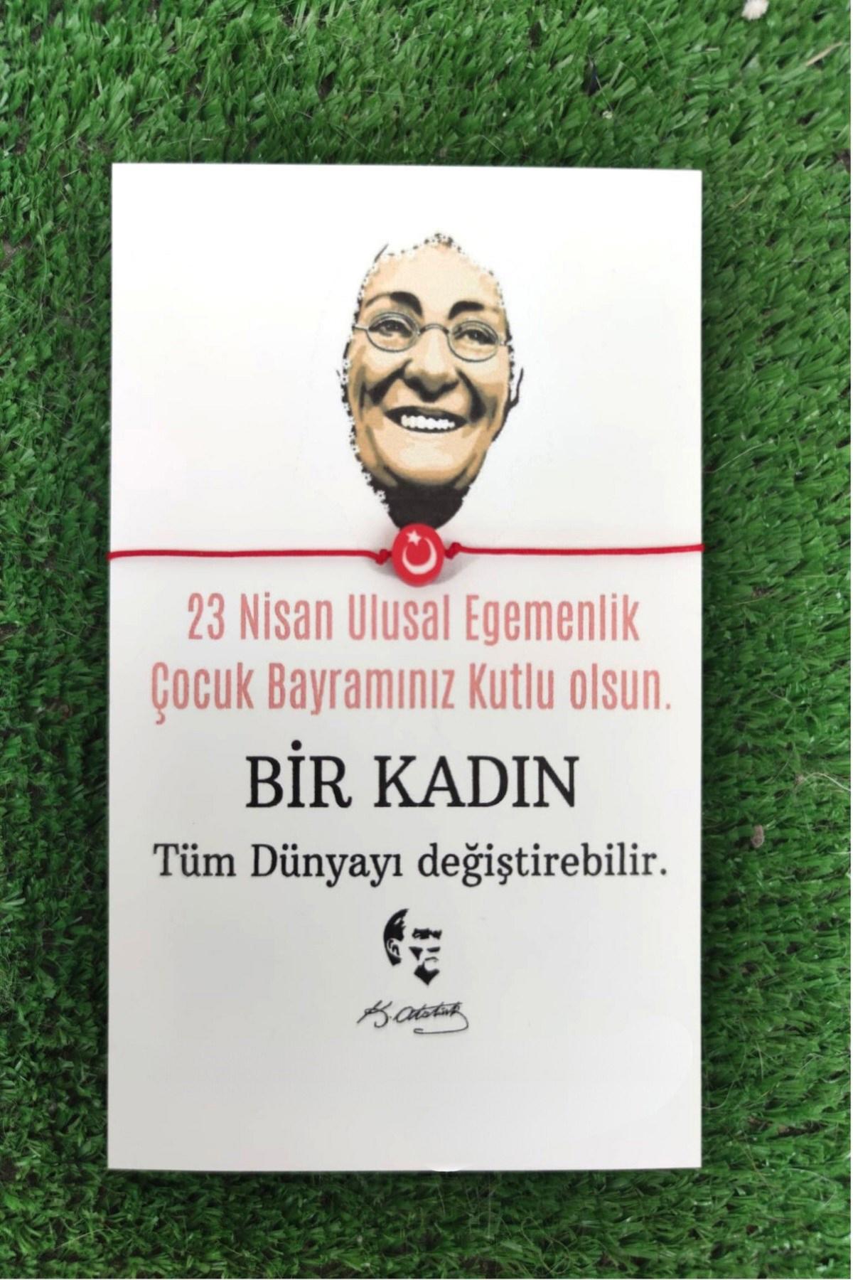 5 Adet Türk Bayraklı 23 Nisan Çocuk Bayramı Bileklik - 23 Nisan Hediyesi - Sabit Yazı