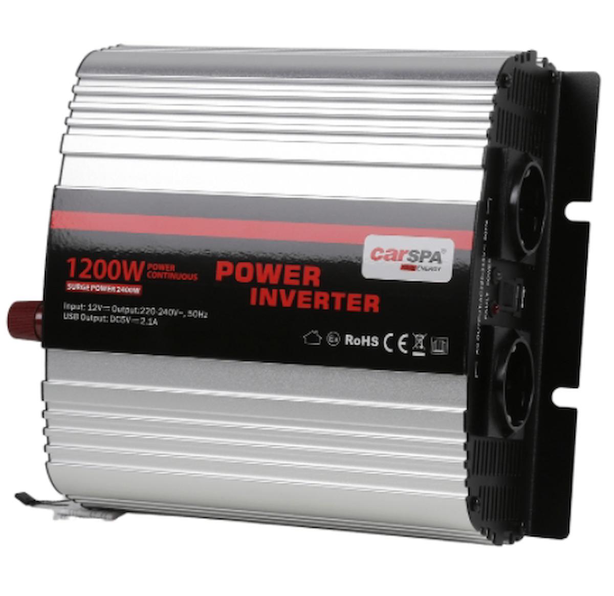 Carspa 1200W 24V Modifiye Sinüs İnverter Off-Grid