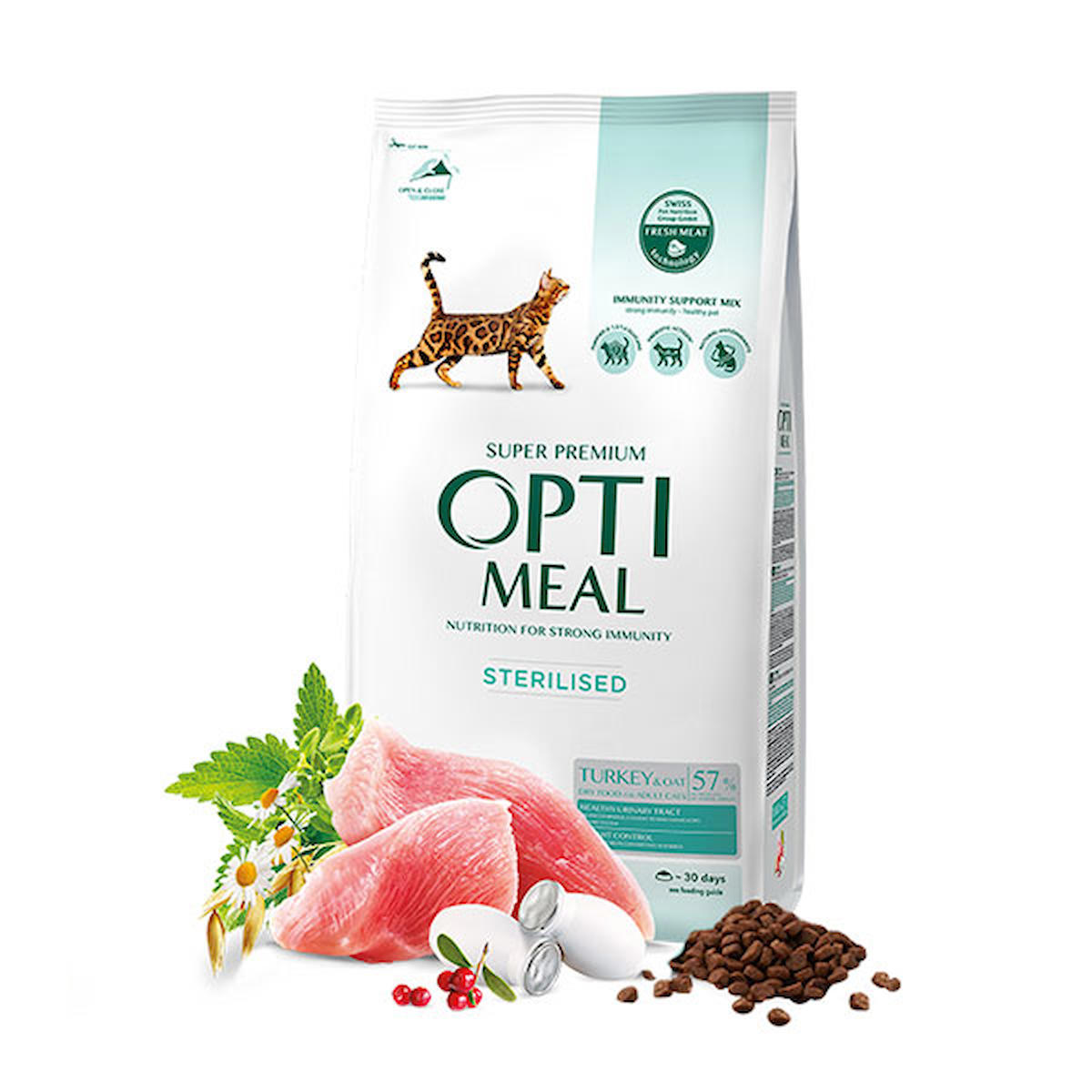 Optimeal Süper Premium Hindili-Yulaflı Kısır Kedi Maması 1,5 Kg 459-C6471