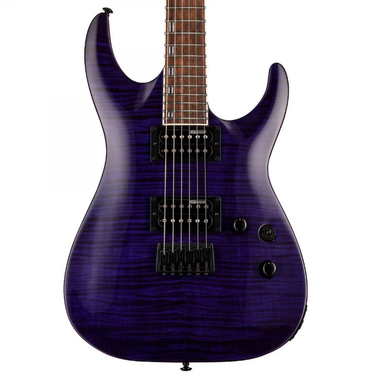 ESP LTD H-200 FM See Thru Purple Elektro Gitar