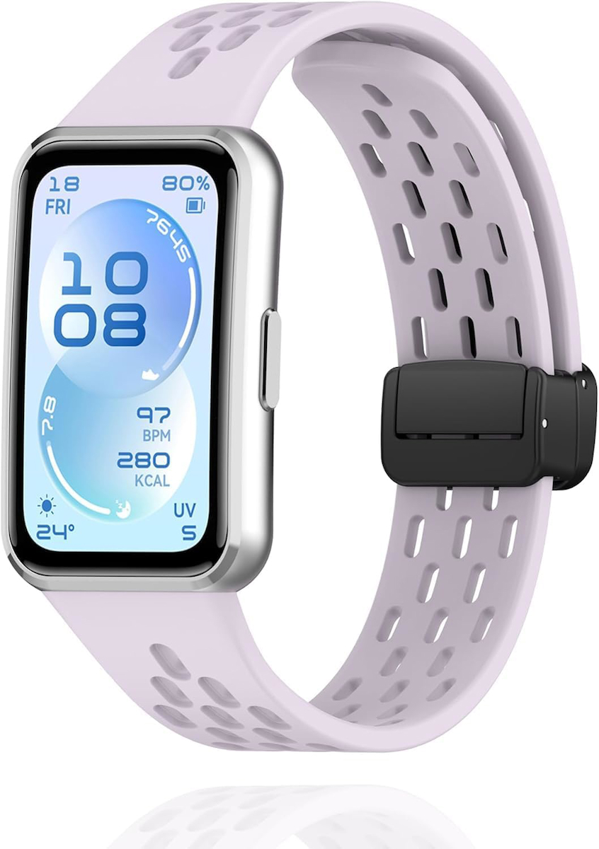 [Air Loop] Huawei Band 11/11 Pro ile Uyumlu Kordon Delikli Tasarım Manyetik Tokalı Huawei Band 11 Kordon Terletmeyen Yumuşak Silikonlu Nefes Alabilen Huawei Band 11 Pro Kordonu